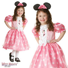 Disney Girls Pink Spotty Minnie Mouse Dress