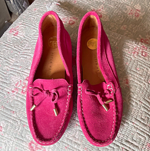 Peter hahn womens pink suede - pink,