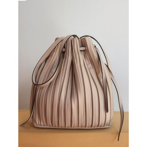 Zara pleated bucket purse - pleated, in