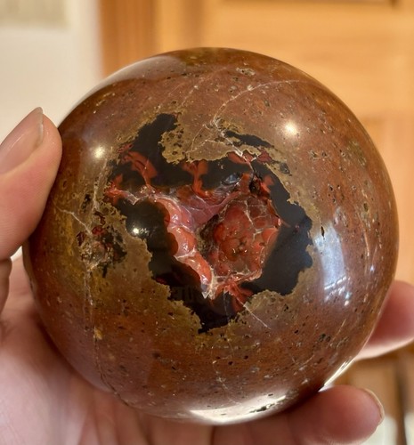 Red fox volcanic rock agate - rock,