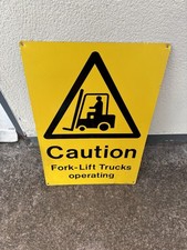 Fork Lift Truck Caution Aluminium Signage Warning Sign