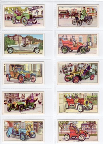 Veteran motor cars cards - motor,