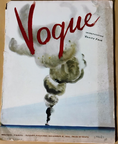 Vogue magazine dec 1936 - magazine, •