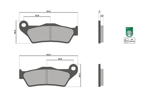 Malossi front brake pads for - front,
