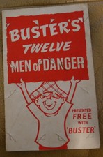 BUSTERS 1961 TWELVE MEN OF DANGER COMPLETE SET TRADING CARDS IN ALBUM