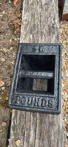 Vintage 56lb cast iron mud - vintage,