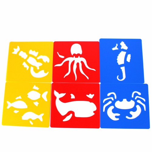 Sea fish stencils kids - stencils,