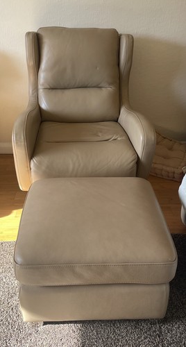 Dfs leather chair footstool - dfs,