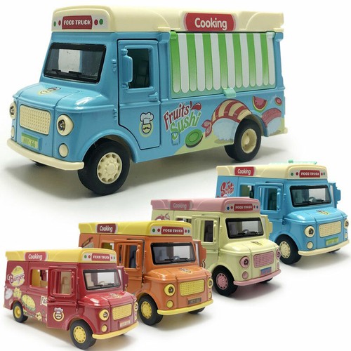 Food truck van model car - van,