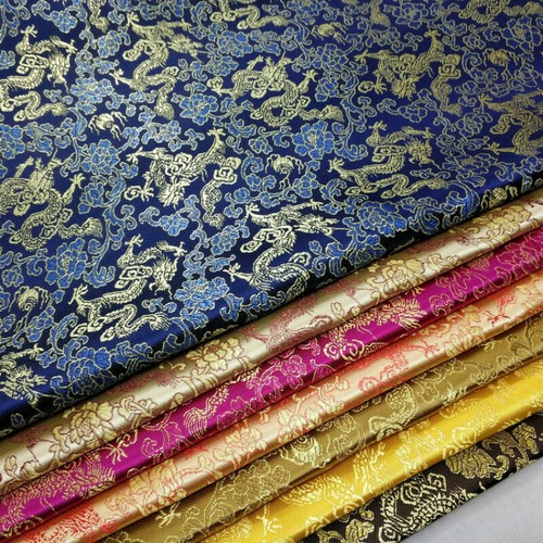 Oriental chinese fabric - oriental, dragon