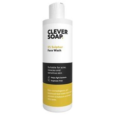 Clever Soap 3% Sulphur Face Wash - Sensitive Blemish Control Facial Cleanser