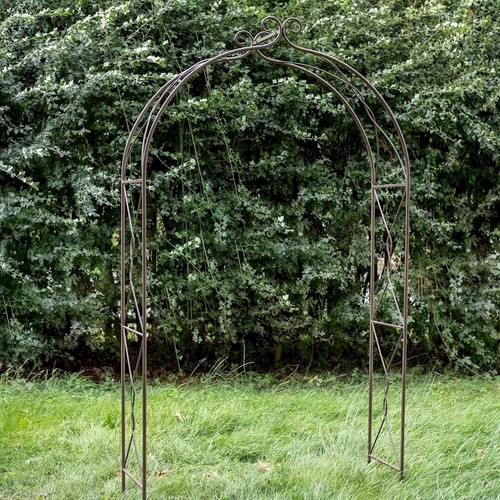 Metal garden arch rusty - metal,