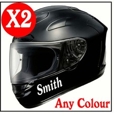 2 X CUSTOM HELMET VINYL