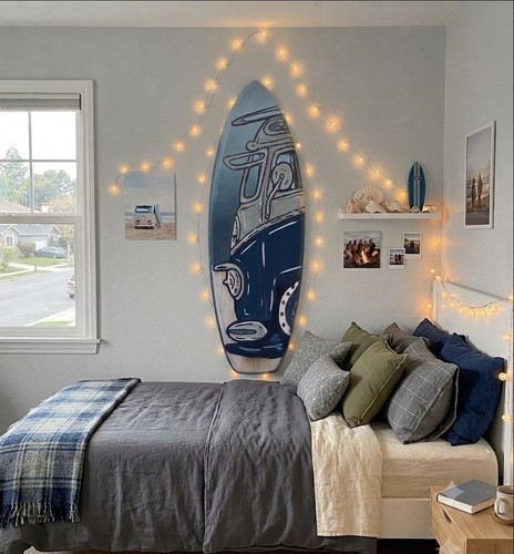 Surfboard wall art handmade - surfboard,