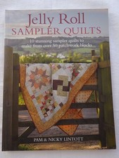JELLY ROLL SAMPLER QUILTS  SEWING PATTERN  BOOK   10 QUILTS OVER 50 BLOCKS