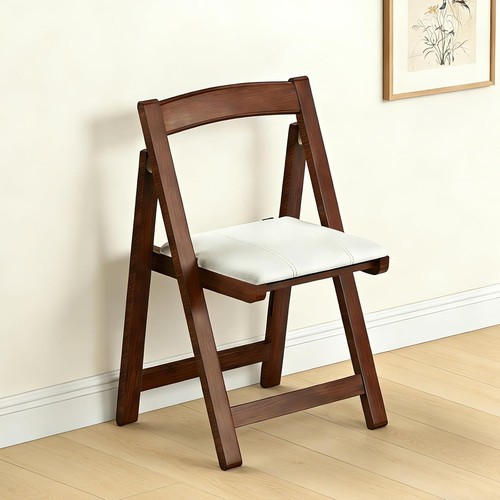 Folding wooden padded chair - folding,