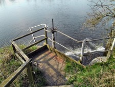 Photo A3 Fly-ash lagoon discharge Fairburn Water conveying fly-ash from  c2013