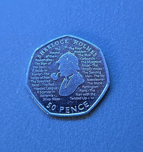 Sherlock holmes 50p - sherlock,