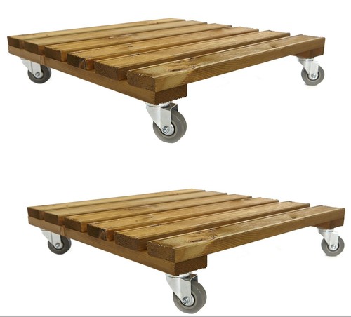 Wooden plant pot stands - wooden,
