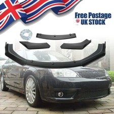 Gloss Black Front Bumper Splitter Spoiler Lip For Ford Mondeo ST220 2002-2007 #F