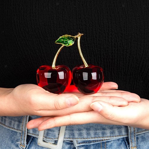 Glass fruit decoration - glass,