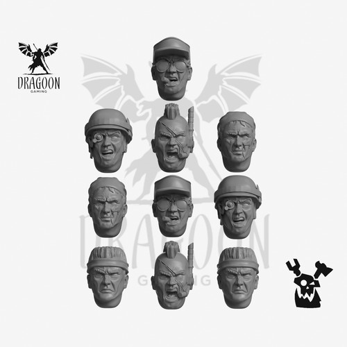 Jungle commando heads - jungle,