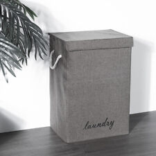 Laundry Basket Dirty Washing Clothes Storage Folding Bin Bag Hamper With Lid