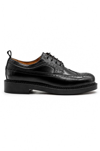 Men polished leather wingtip - men's,