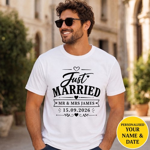 Personalised just married - personalised,