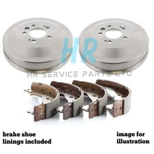 REAR BRAKE DRUMS AND BRAKE