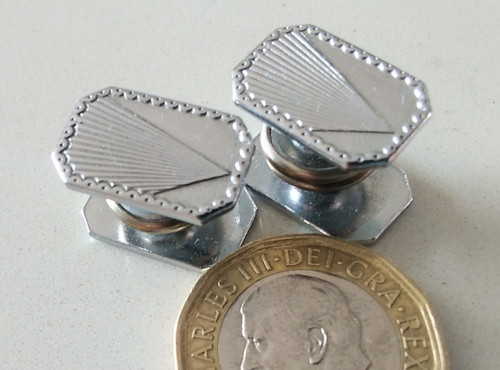 1920s 1930s cufflinks part - cufflinks, 2-part