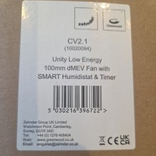 Greenwood CV2.1 Unity White Ultra Low Energy dMEV Fan SMART Humidistat & Timer