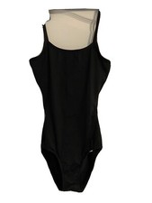 Plume Black Back Detail Leotard Size Medium
