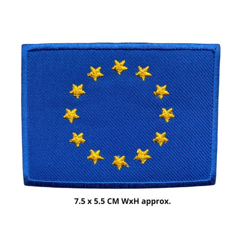 European union flag patch euro - union,
