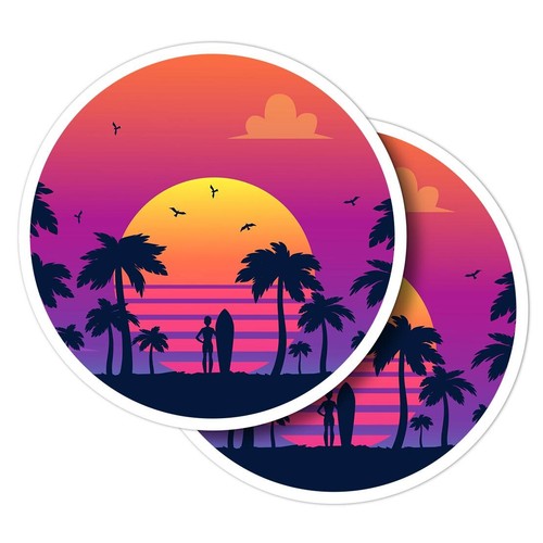Vinyl stickers sunset - stickers,