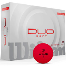 WILSON DUO SOFT GOLF BALLS / RED DOZEN PACK / MULTIBUY / NEW 2025 MODEL