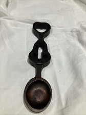 welsh love spoon wooden Dark