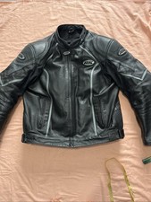 RK Sports Men’s Real Leather Motorcycle Jacket Size 50
