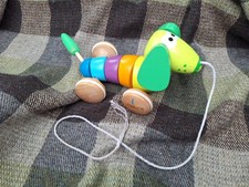 J'adore wooden pull-along dog toy