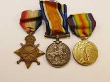 ORIGINAL WW1 MEDALS TRIO : M2-078652 PTE H H MARKS A.S.C