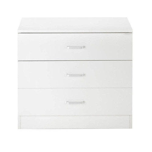 Drawers white wood chest - white,