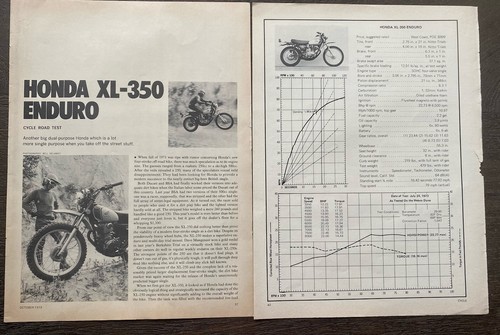 Vintage 1973 honda 350 - 1973, xl
