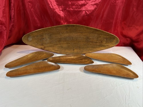 Wooden oval centre piece - wooden,