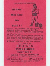 Pre-1980 MADER'S GERMAN