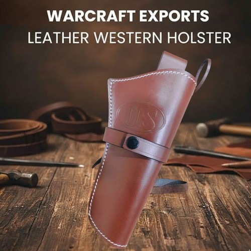 Western leather gun - gun, holster