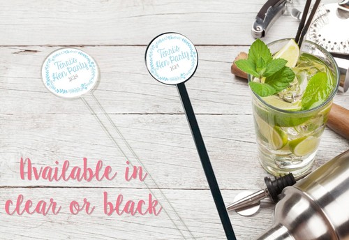 Personalised cocktail stirrers - personalised,