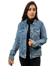 EX-TU Womens Denim Jacket Indigo Color