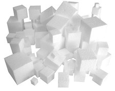 100 Polystyrene Square Cubes