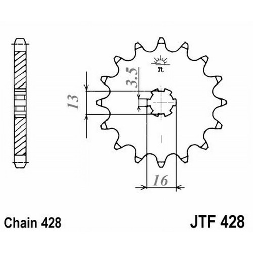 428 z14 sprocket for yamaha - 428,