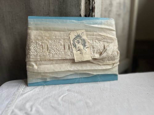Antique lace white broderie - lace,